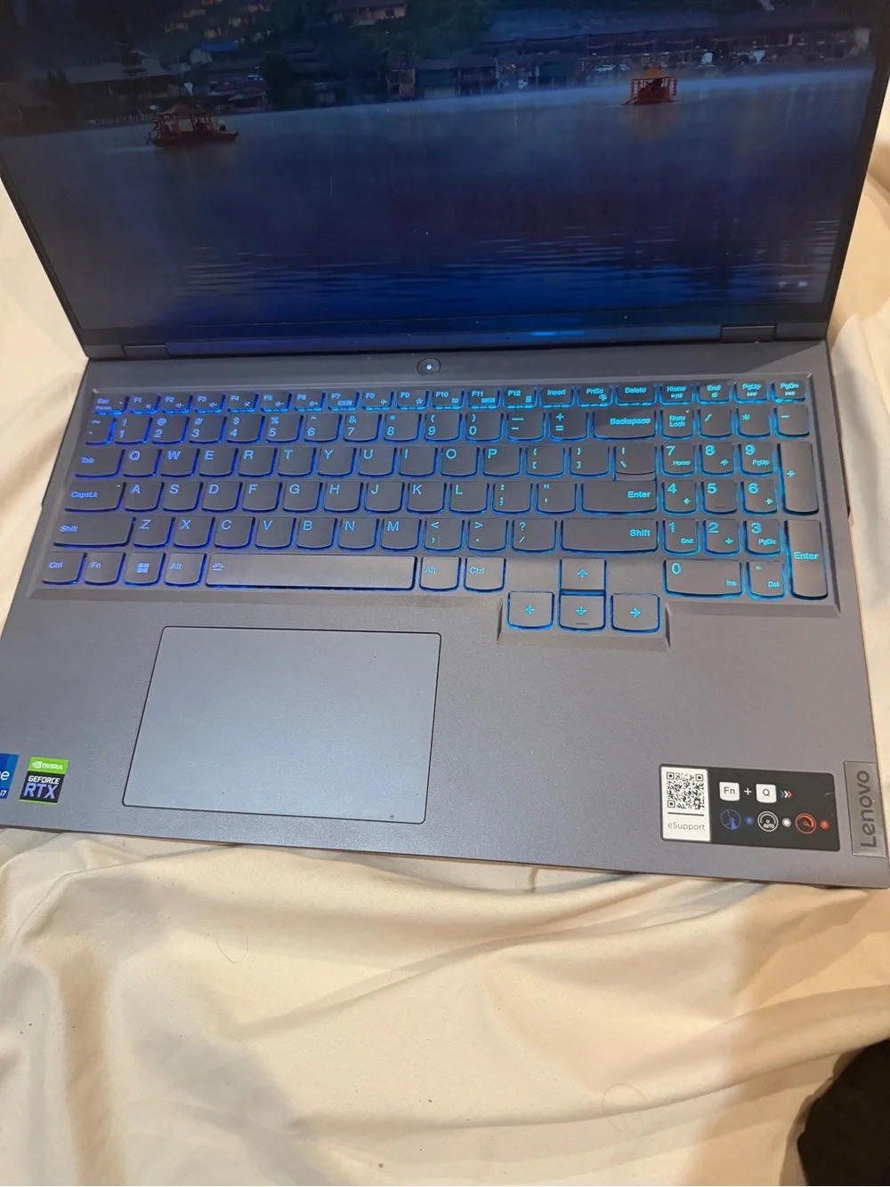 Lenovo Legion Laptop - Black with RGB Keyboard Lighting